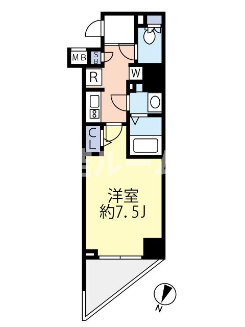 練馬区桜台２丁目の賃貸マンションの間取り