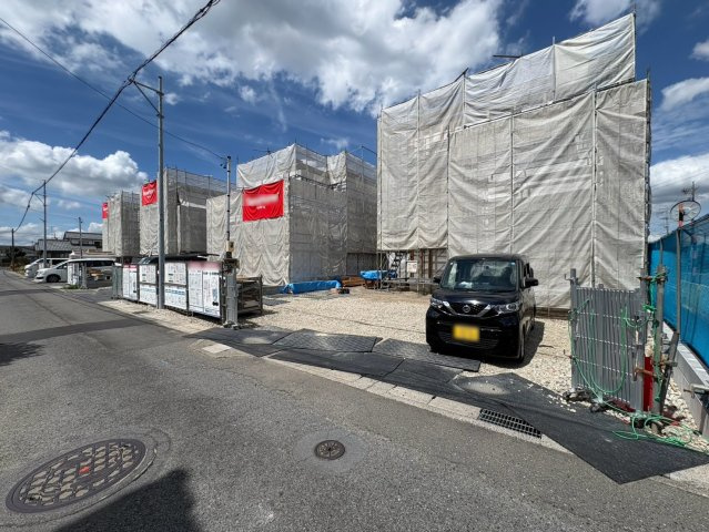 タマタウン　岐阜市南鶉1丁目(鶉小)　全4区画分譲の外観|「現地（2026年8月17日）撮影」　
■全体写真　
■ヤマダ不動産　株式会社リライフ　