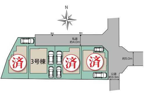 東村山市西武園多摩湖町　全4棟　3号棟