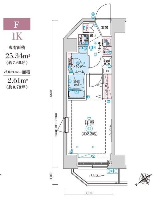 リヴシティ亀戸の間取り