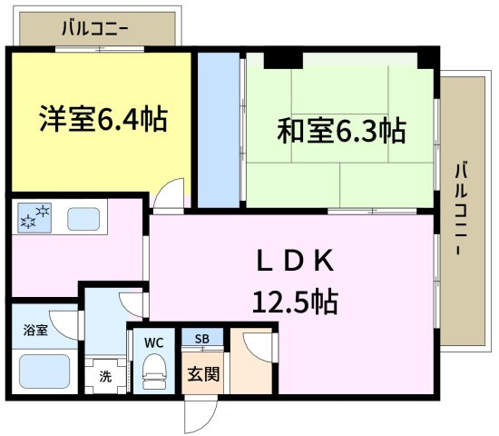 パレッヂ新小岩の間取り