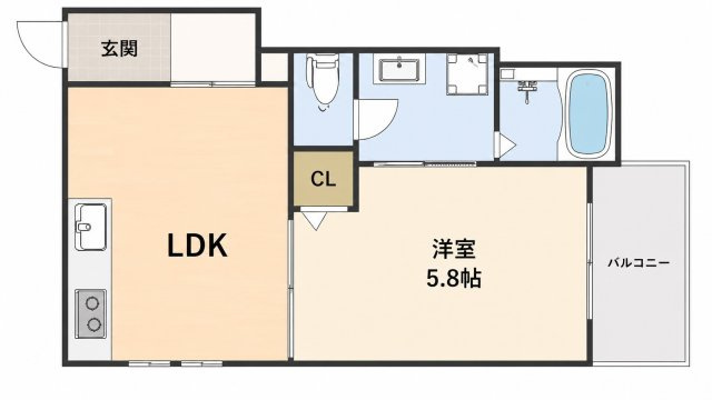 ロワール北大手の間取り