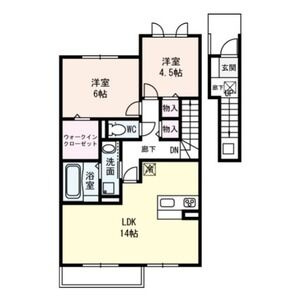 【間取り】 | シーザリオ B棟 B | 間取り図です。