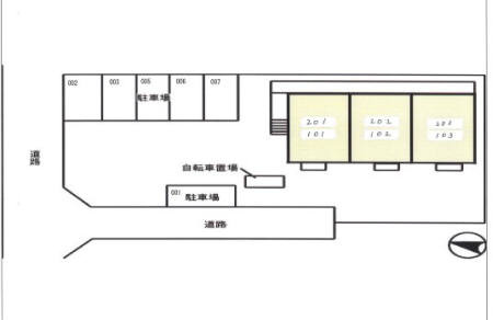 花花参番館の区画図