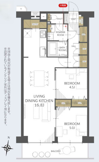 日商岩井草加マンションの間取り