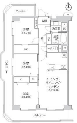 ヴェラハイツ葛西の間取り