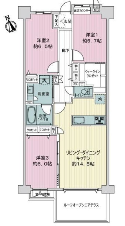 グランシティセントレジデンスの間取り