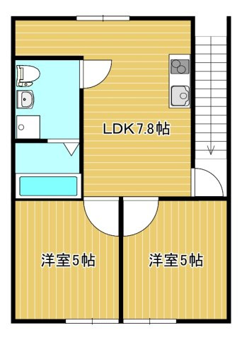 西野大鳥井ハイツの間取り