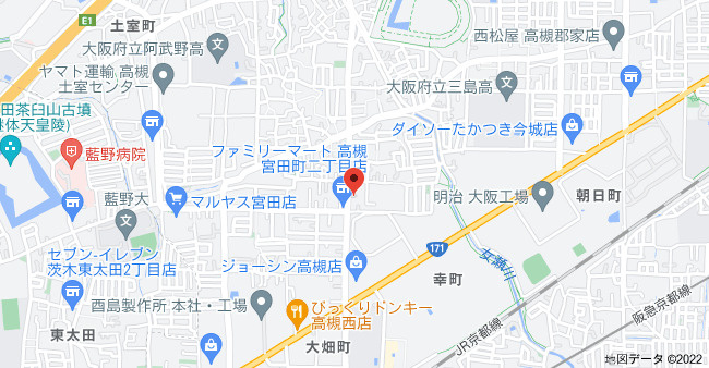 Daiwa City Takatsukiの地図