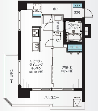 パラスト蒲田の間取り