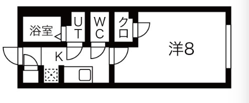 tocotama terrace池上の間取り|間取り　1K洋室8帖