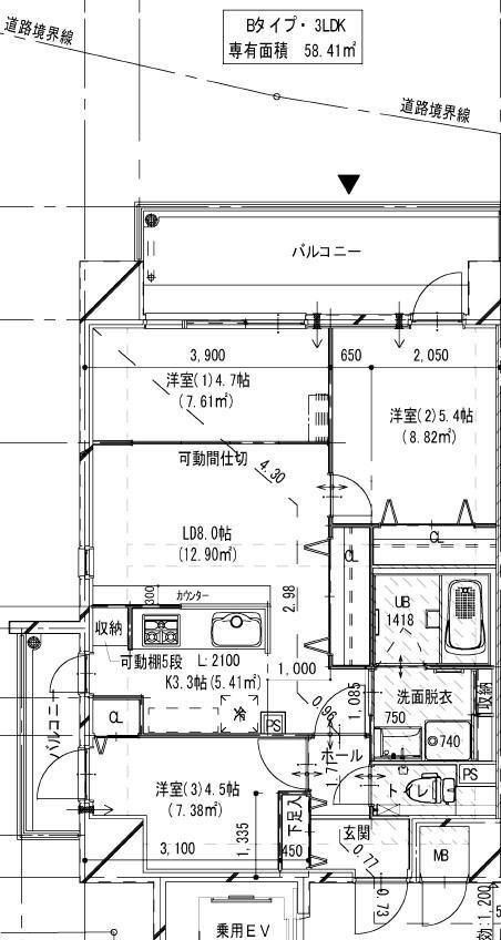 Modern palazzo住吉の間取り