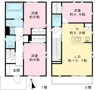 【間取り】 | ラメール　ウエスト