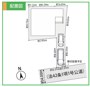 【区画図】 | 綾瀬市寺尾台２丁目　新築戸建て　全1棟　【仲介手数料無料】 | 【仲介手数料無料でご紹介可能です】大樹不動産