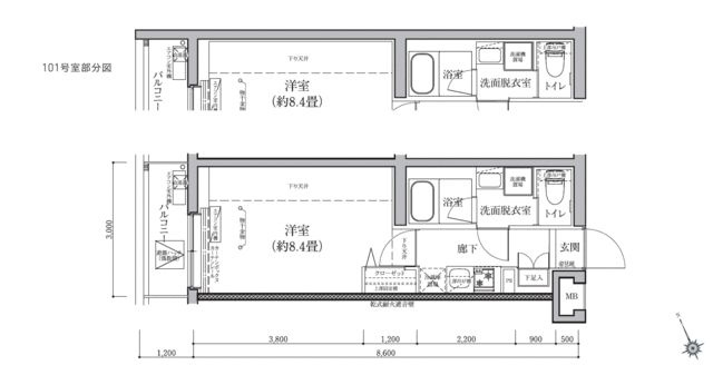 【間取り】 | アイルグランデ押上ノースドゥーエ