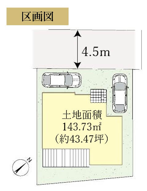船橋市田喜野井２丁目１期の区画図