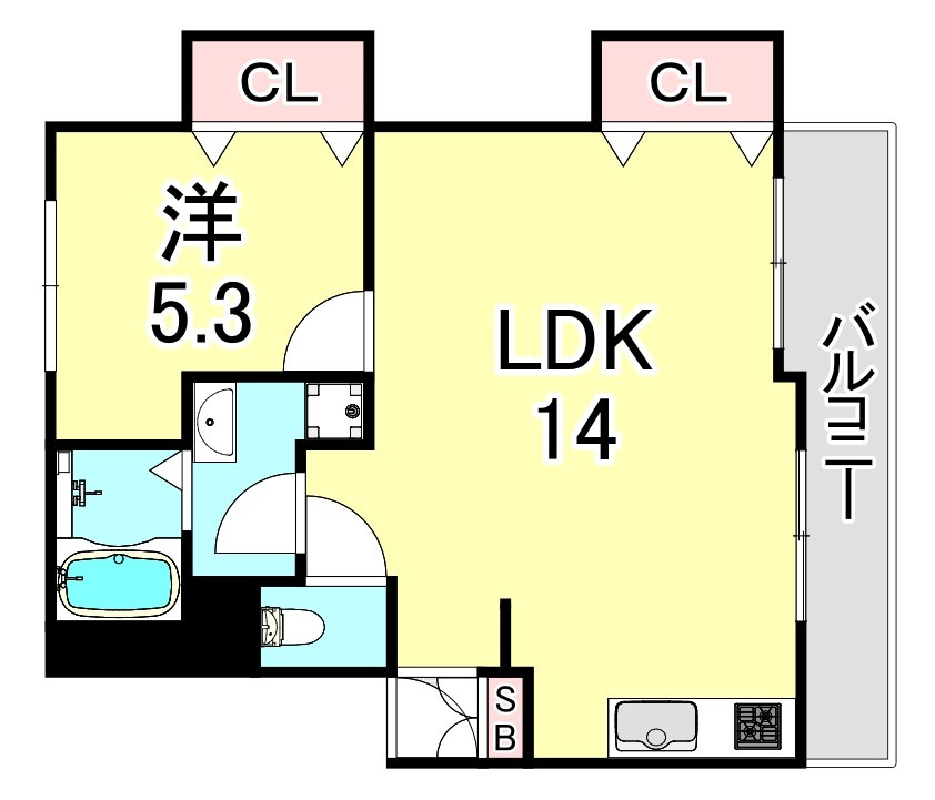 第一松並ハイツの間取り