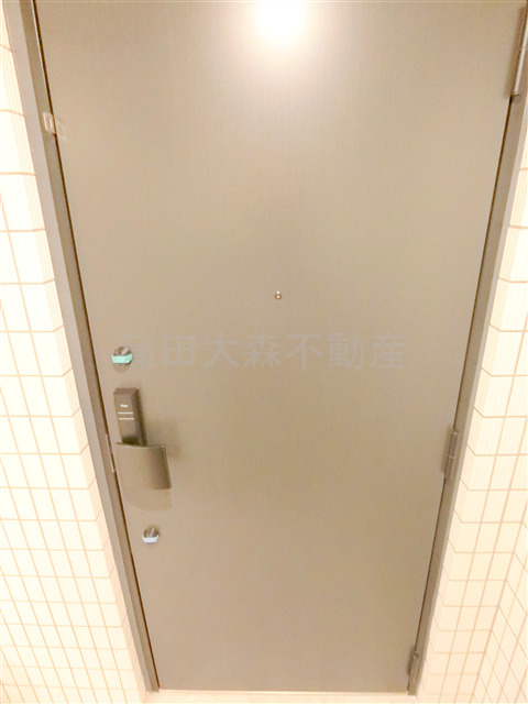 ルネサンスコート蒲田の玄関|上下ダブルロックの玄関扉