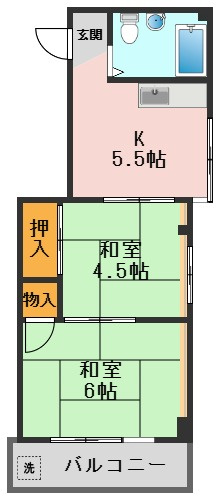ドミシール平野No.3の間取り