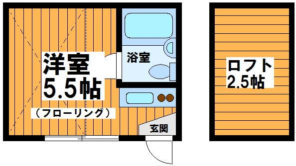 小倉ハイツの間取り