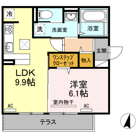 セジュール　エムの間取り