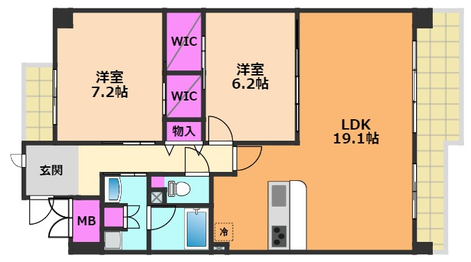 フォルビートの間取り