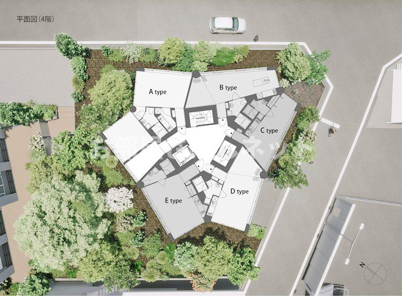 GROVE【高級賃貸・ブランドマンション】の区画図