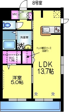 ＦＥＬＳＥＮ　フェルゼンの間取り|★開放感のある綺麗なお部屋です★