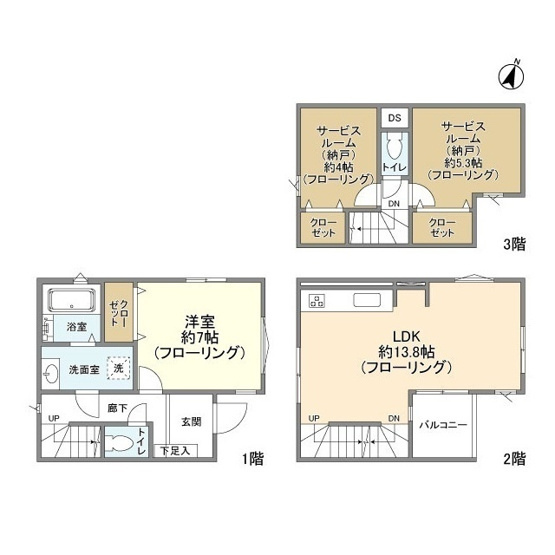 【間取り】 | ＫｏｌｅｔＴｅｒｒａｃｅ北千束