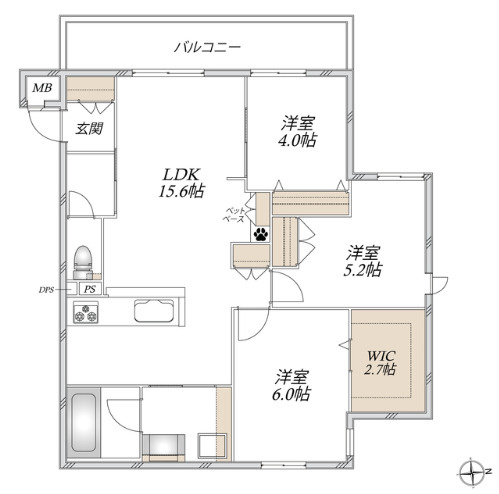 ルーエプラッツ阪南の間取り