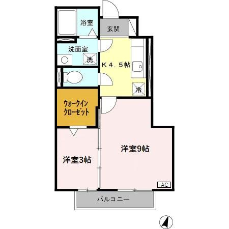 ルミエール花の木　Aの間取り