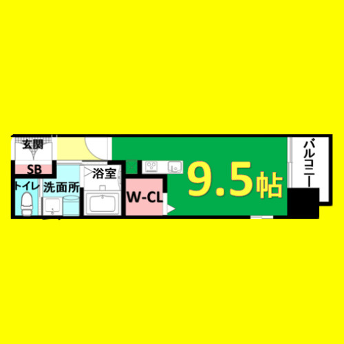 RIVO浅間町　名古屋市賃貸　仲介手数料無料の間取り
