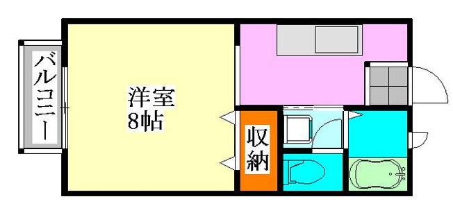 【間取り】 | パナハイツ三山Ａ