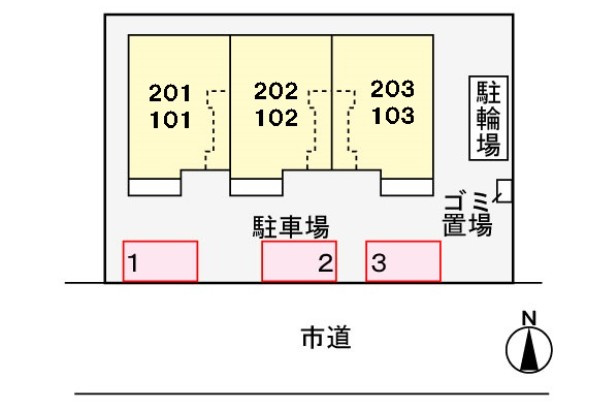 レイクマルシェの区画図