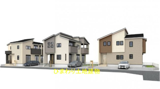 【外観パース】 | 平塚市入野 3号棟 | イメージパースです。実際とは異なる場合があります。