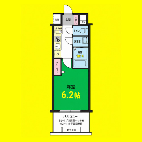 ディアレイシャス名駅WEST　名古屋市賃貸　仲介手数料無料の間取り