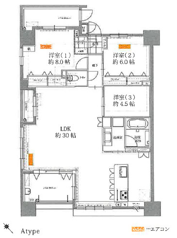 千代田町新築マンションの間取り