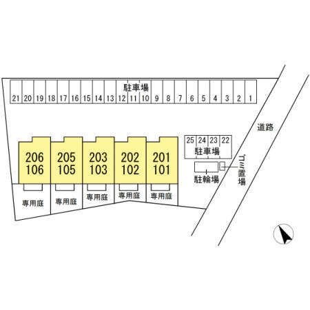 ベルカーサの区画図