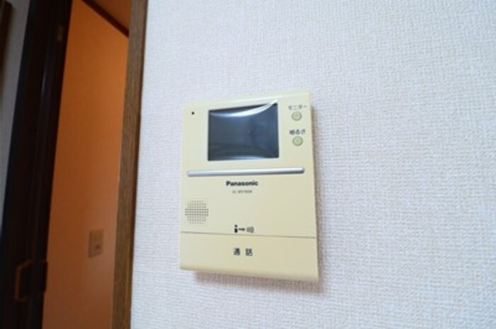 山木ハイツ　Aのセキュリティ|モニター付きインターホンです