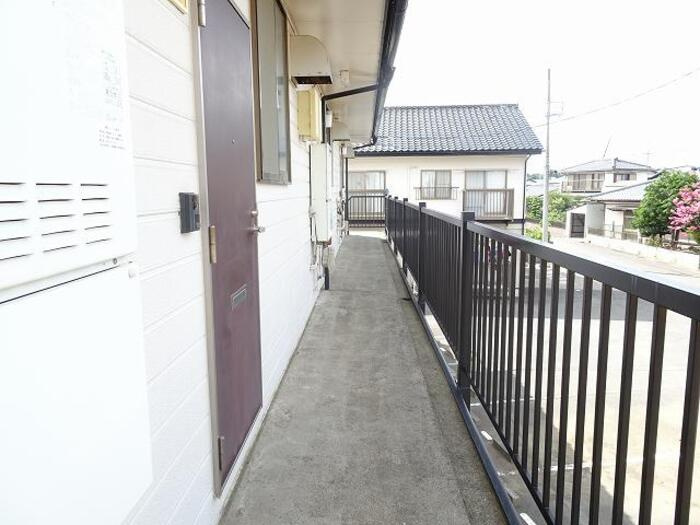 山木ハイツ　Aのエントランス