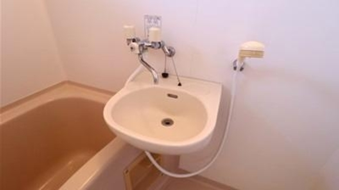 サニーヒルズ薬師台　Aの洗面所|コンパクトで使いやすい洗面所