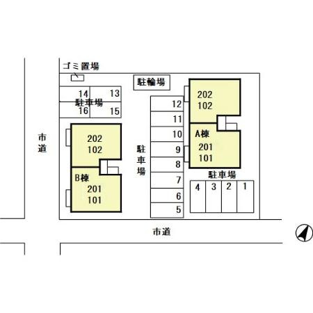 ユリウス　ＡＢの区画図