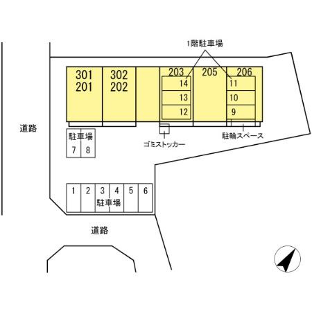 アルベラータの区画図