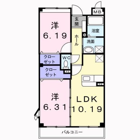 メゾン見川の間取り