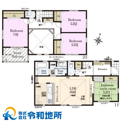 新築戸建　茅ヶ崎市室田3丁目の間取り