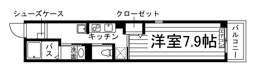 attrice智恵光院の間取り|代表的な間取りです。