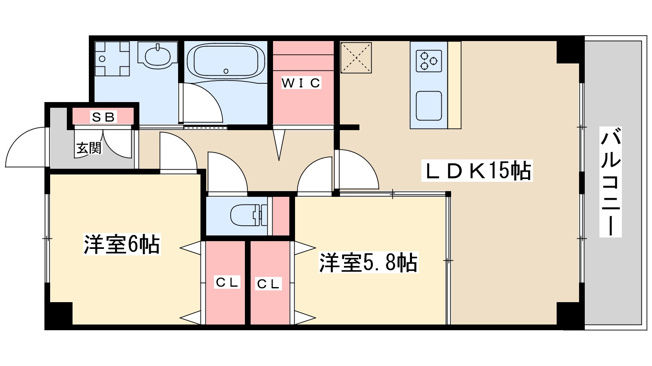 【間取り】 | アンフィニ12江坂ガーデン