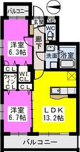 【間取り】 | クレールブラン