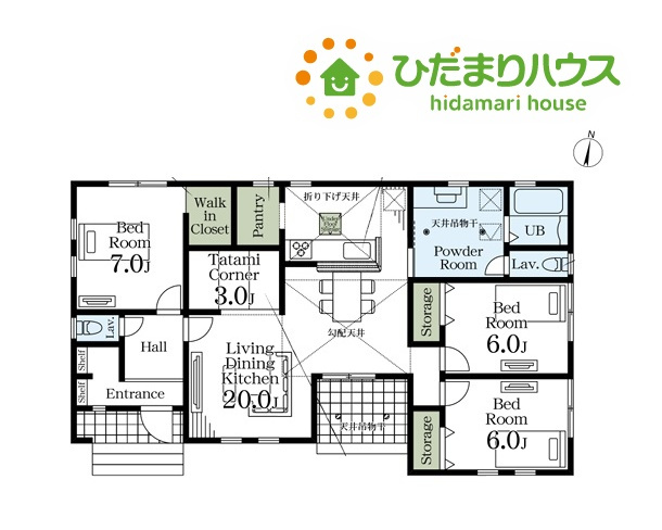 行田市桜町　新築一戸建て　リーブルガーデン　01の間取り