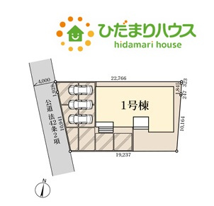 行田市桜町　新築一戸建て　リーブルガーデン　01の区画図